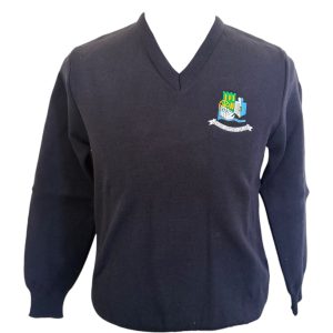 Athlone Community College Navy Vee Jumper WOOL