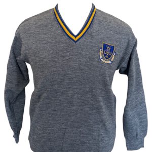 Marist College Grey Vee Jumper WOOL